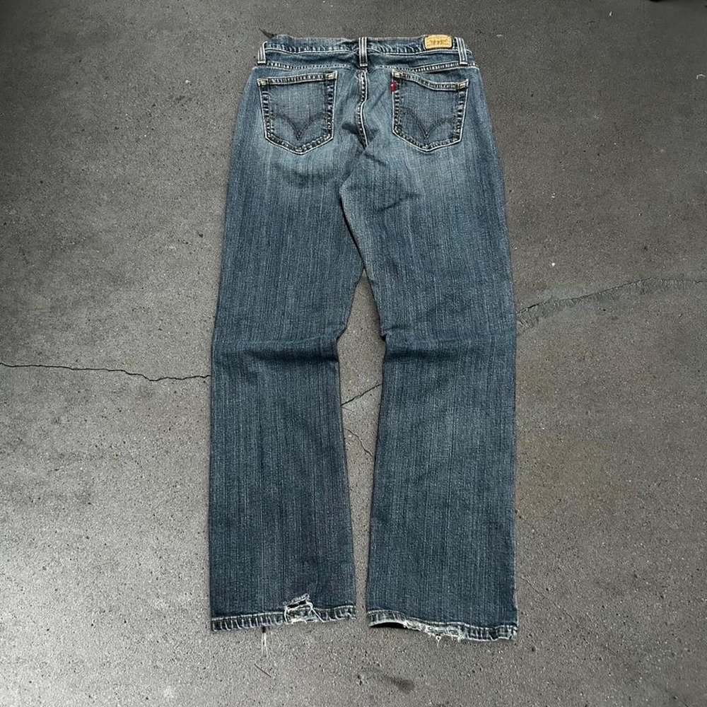 Y2k women's Levi's 529 low rise bootcut distressed denim jeans Size 12
